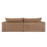 Bucha 3 Seater Fabric Sofa - Almond Brown Sofa Iggy-Core