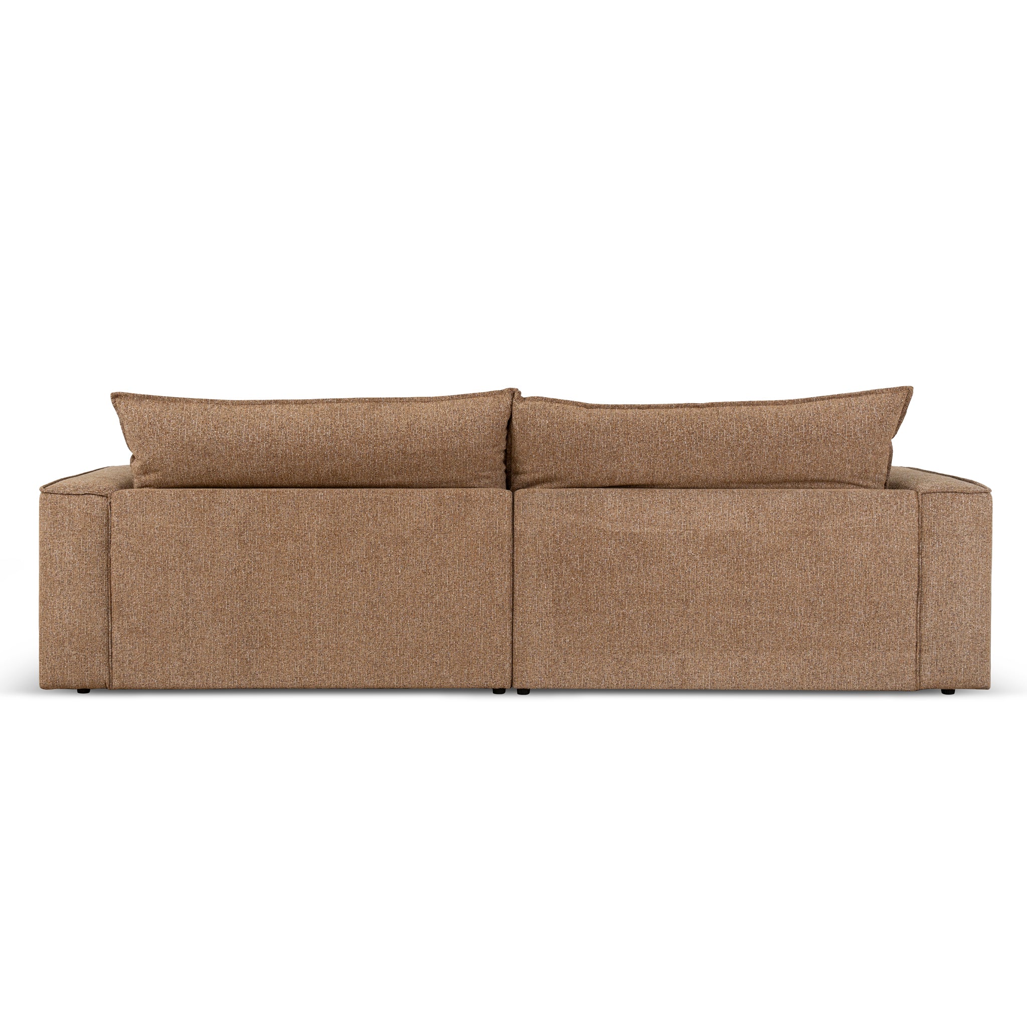 Bucha 3 Seater Fabric Sofa - Almond Brown Sofa Iggy-Core