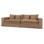 Bucha 3 Seater Fabric Sofa - Almond Brown Sofa Iggy-Core