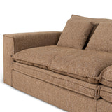 Bucha 3 Seater Fabric Sofa - Almond Brown Sofa Iggy-Core