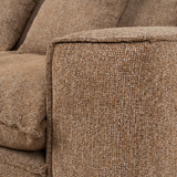 Bucha 3 Seater Fabric Sofa - Almond Brown Sofa Iggy-Core