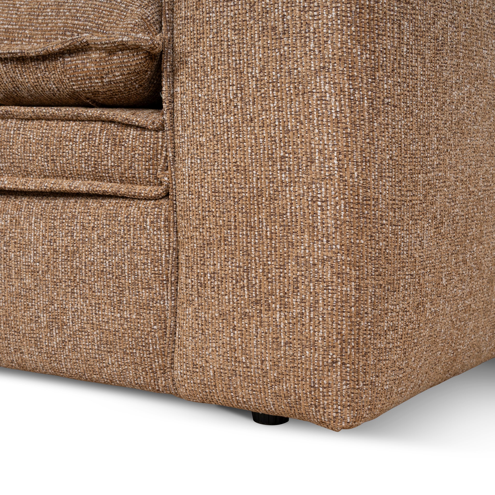 Bucha 2 Seater Fabric Sofa - Almond Brown Sofa Iggy-Core