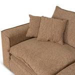 Bucha 2 Seater Fabric Sofa - Almond Brown Sofa Iggy-Core