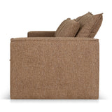 Bucha 2 Seater Fabric Sofa - Almond Brown Sofa Iggy-Core