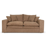 Bucha 2 Seater Fabric Sofa - Almond Brown Sofa Iggy-Core