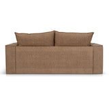 Bucha 2 Seater Fabric Sofa - Almond Brown Sofa Iggy-Core