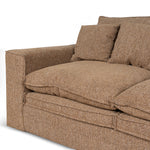 Bucha 2 Seater Fabric Sofa - Almond Brown Sofa Iggy-Core