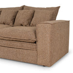 Bucha 2 Seater Fabric Sofa - Almond Brown Sofa Iggy-Core