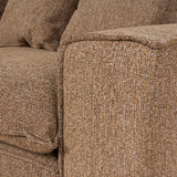 Bucha 2 Seater Fabric Sofa - Almond Brown Sofa Iggy-Core