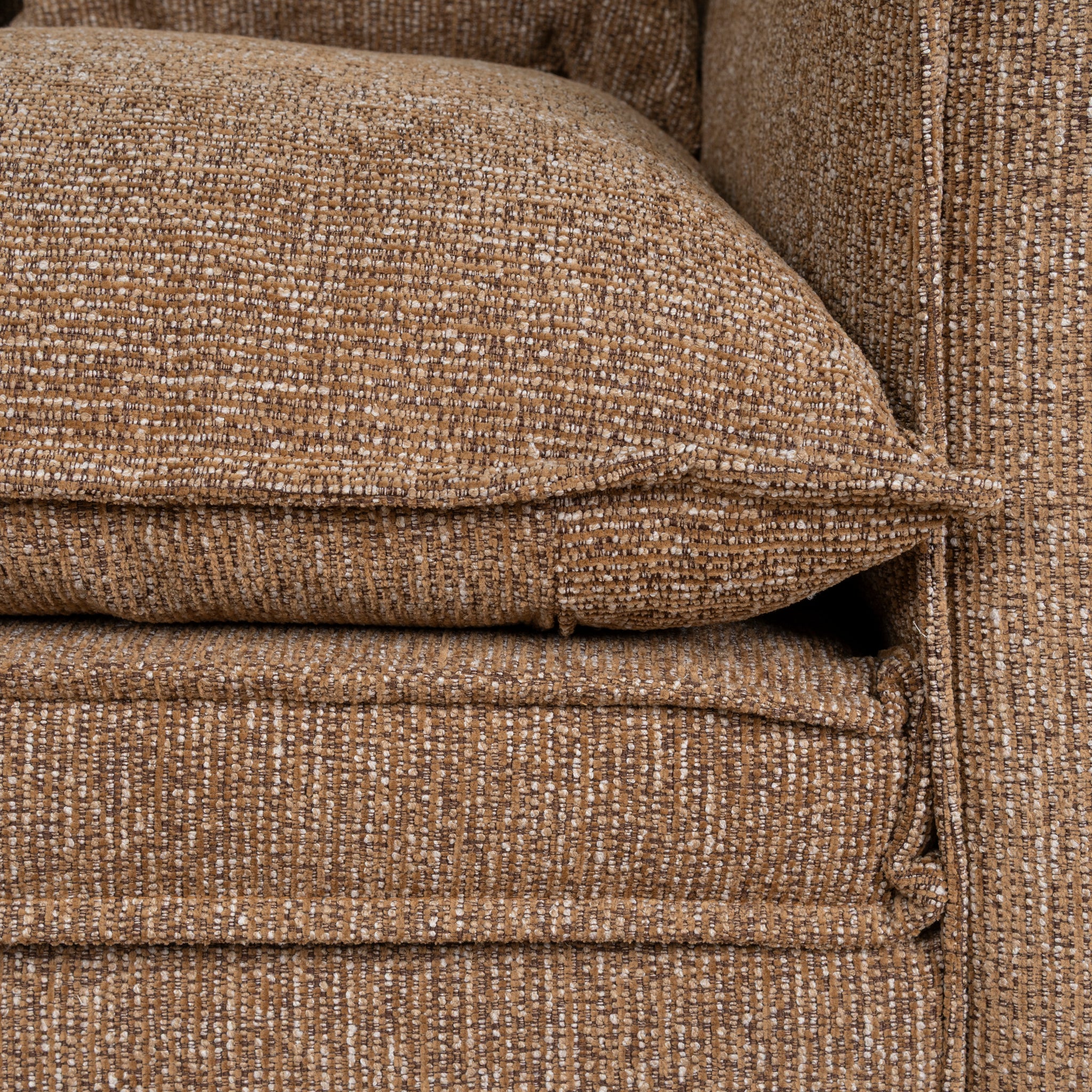 Bucha 2 Seater Fabric Sofa - Almond Brown Sofa Iggy-Core