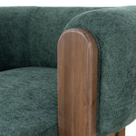 Montara Walnut Armchair - Bush Green Armchair Nicki-Core