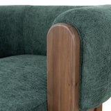 Montara Walnut Armchair - Bush Green Armchair Nicki-Core