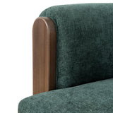 Montara Walnut Armchair - Bush Green Armchair Nicki-Core