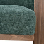 Montara Walnut Armchair - Bush Green Armchair Nicki-Core