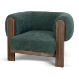 Montara Walnut Armchair - Bush Green Armchair Nicki-Core