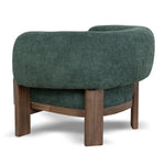 Montara Walnut Armchair - Bush Green Armchair Nicki-Core