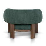 Montara Walnut Armchair - Bush Green Armchair Nicki-Core