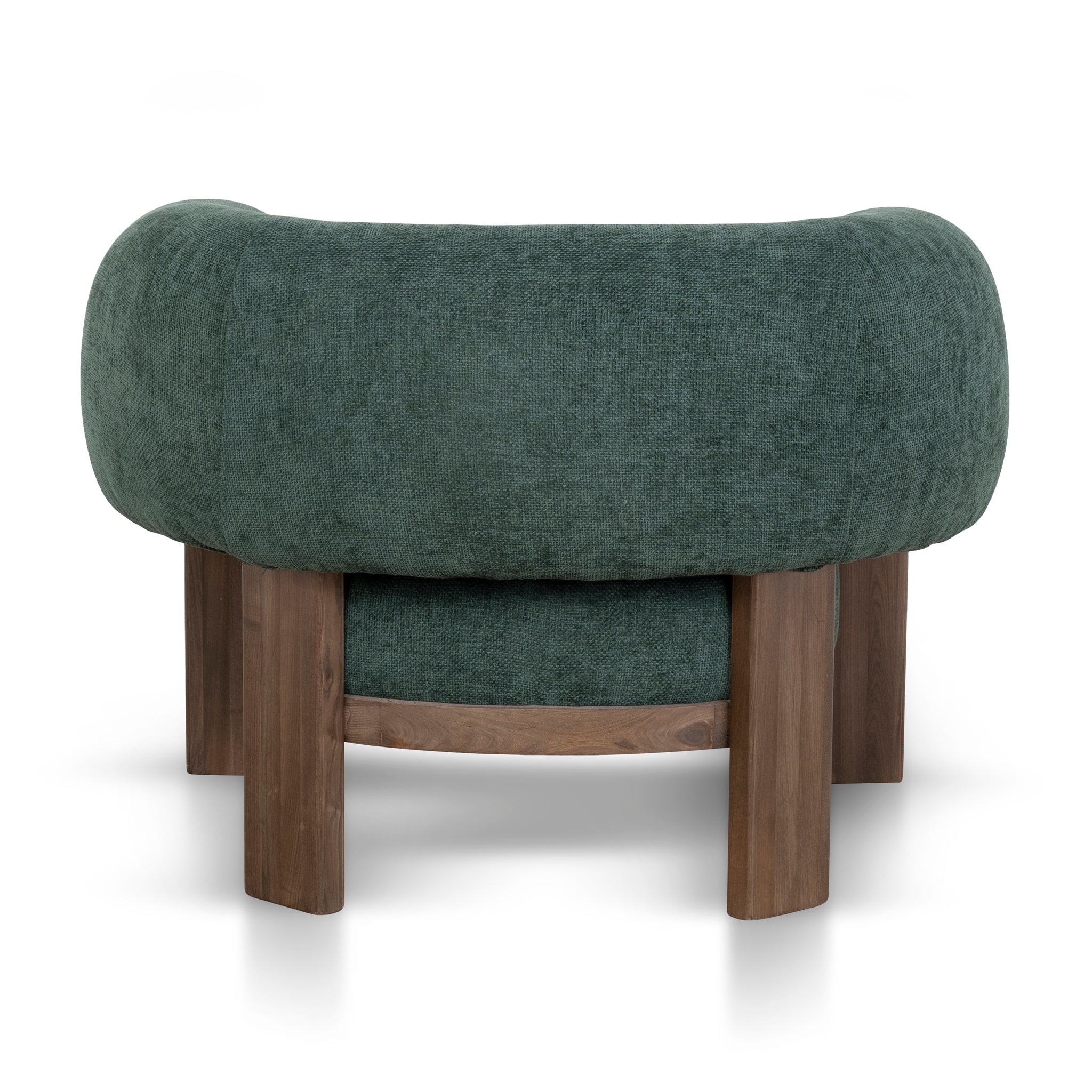 Montara Walnut Armchair - Bush Green Armchair Nicki-Core