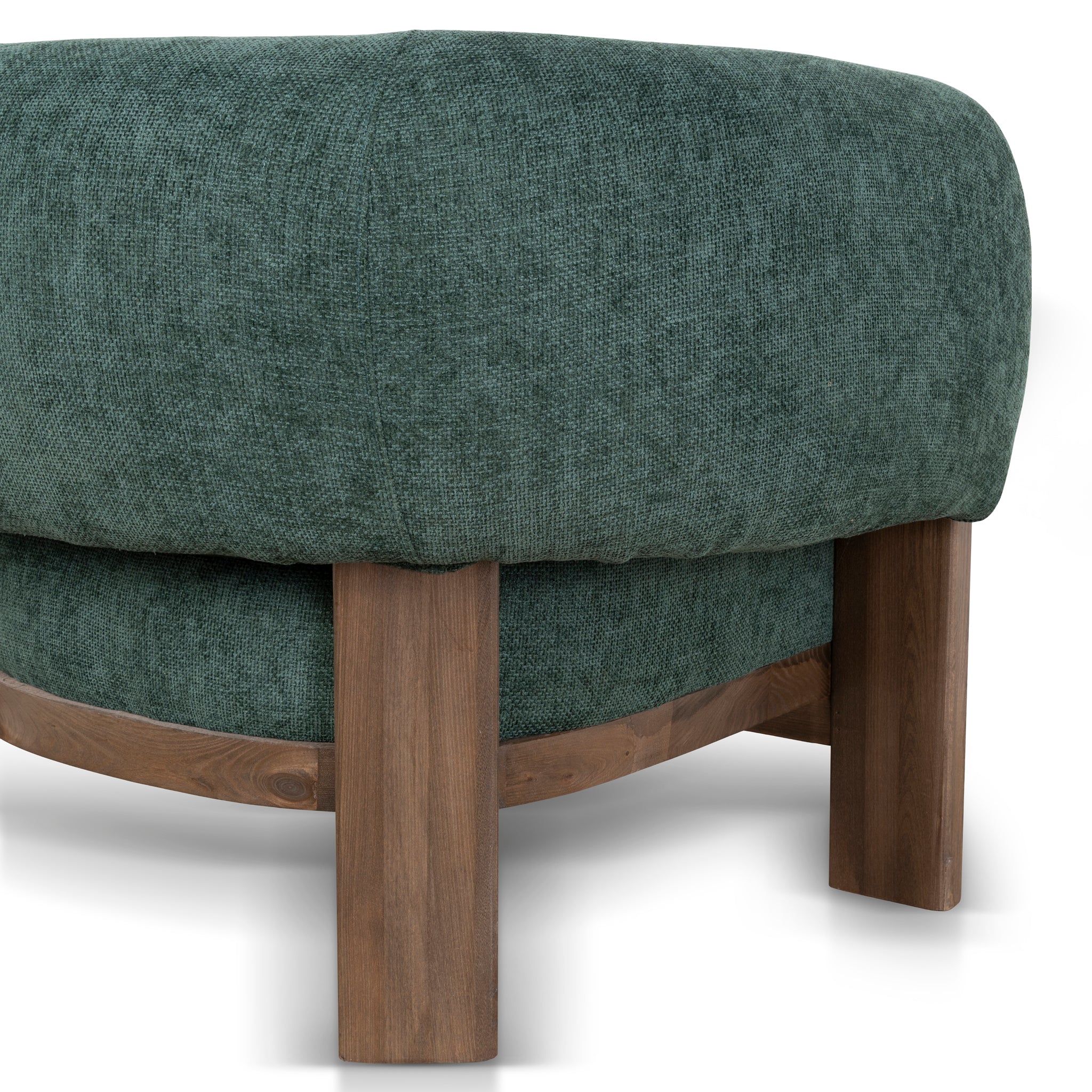 Montara Walnut Armchair - Bush Green Armchair Nicki-Core