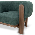 Montara Walnut Armchair - Bush Green Armchair Nicki-Core