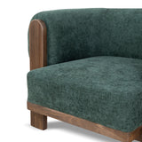 Montara Walnut Armchair - Bush Green Armchair Nicki-Core