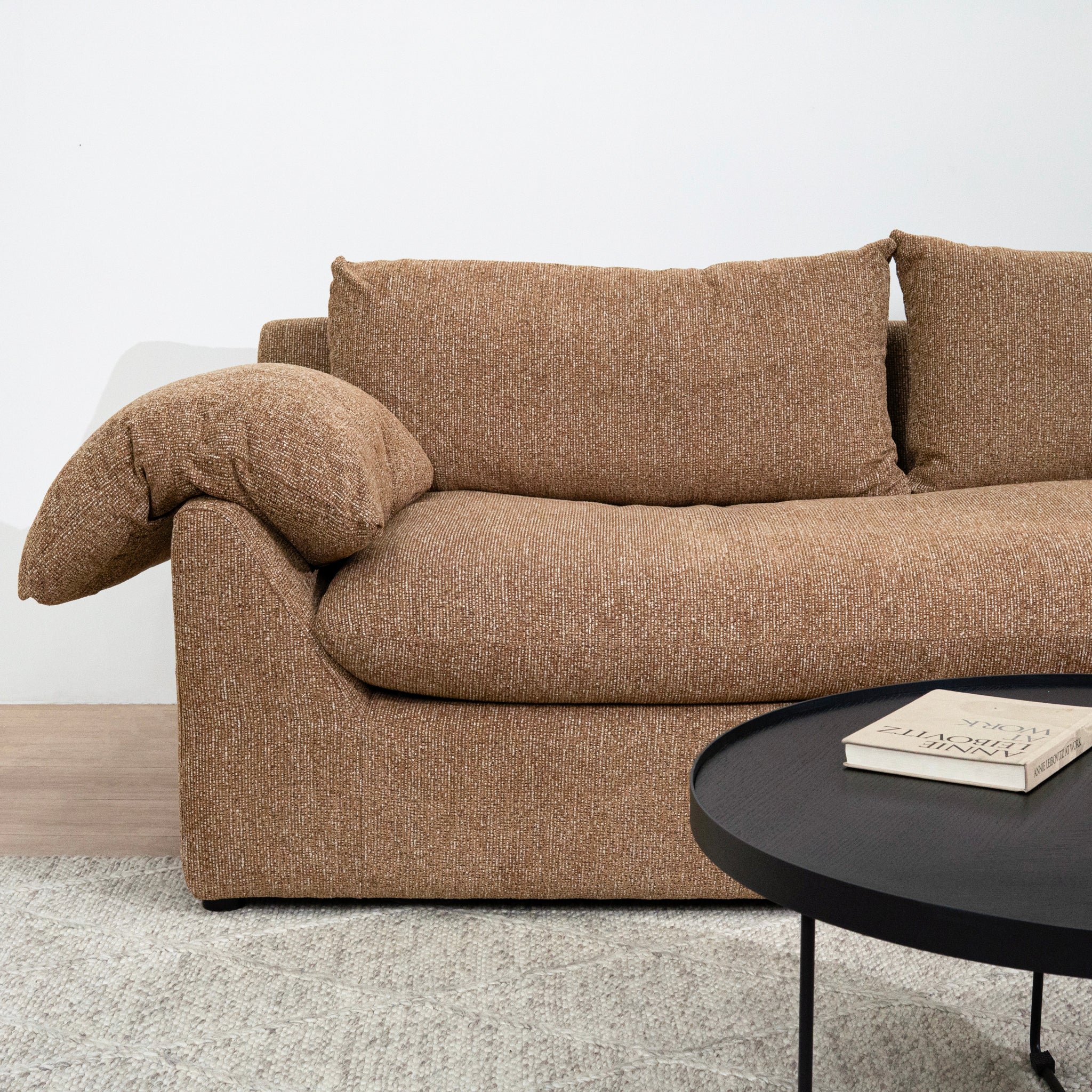 Horizon 3 Seater Sofa - Almond Brown Sofa Casa-Core