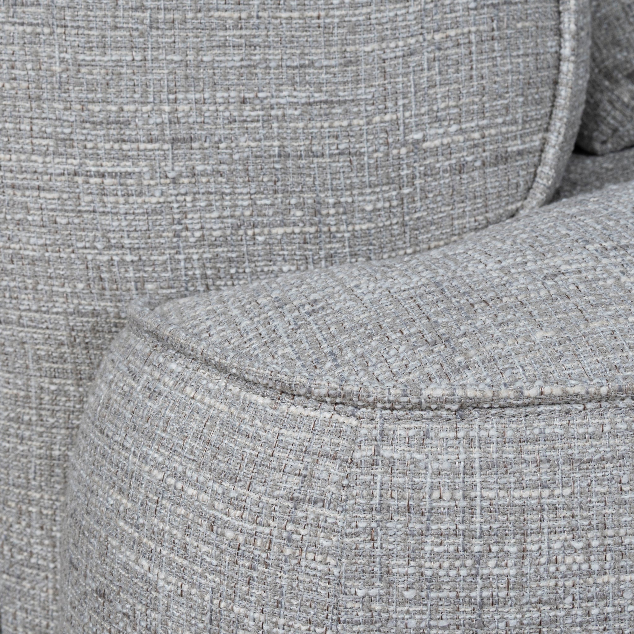 Carina Right Chaise Sofa - Chrome Grey Chaise Lounge KJ Sofa-Core