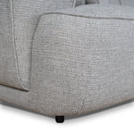 Carina Right Chaise Sofa - Chrome Grey Chaise Lounge KJ Sofa-Core