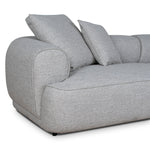 Carina Right Chaise Sofa - Chrome Grey Chaise Lounge KJ Sofa-Core