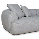 Carina Right Chaise Sofa - Chrome Grey Chaise Lounge KJ Sofa-Core
