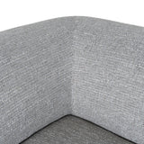 Carina Right Chaise Sofa - Chrome Grey Chaise Lounge KJ Sofa-Core