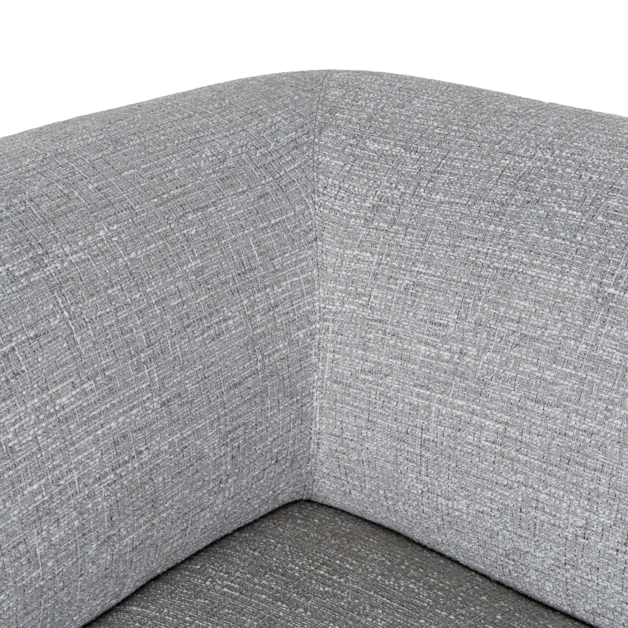 Carina Right Chaise Sofa - Chrome Grey Chaise Lounge KJ Sofa-Core