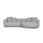 Carina Right Chaise Sofa - Chrome Grey Chaise Lounge KJ Sofa-Core