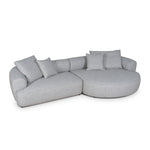 Carina Right Chaise Sofa - Chrome Grey Chaise Lounge KJ Sofa-Core