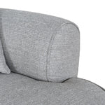 Carina Right Chaise Sofa - Chrome Grey Chaise Lounge KJ Sofa-Core