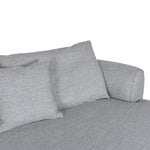 Carina Right Chaise Sofa - Chrome Grey Chaise Lounge KJ Sofa-Core