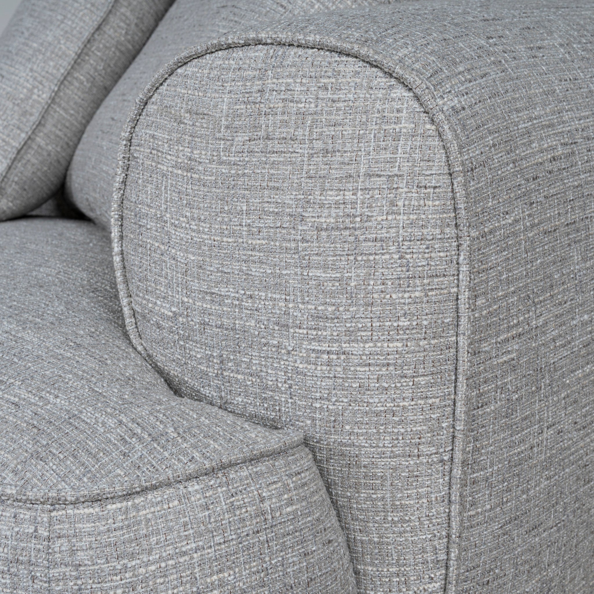 Carina Left Chaise Sofa - Chrome Grey Chaise Lounge KJ Sofa-Core