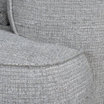 Carina Left Chaise Sofa - Chrome Grey Chaise Lounge KJ Sofa-Core