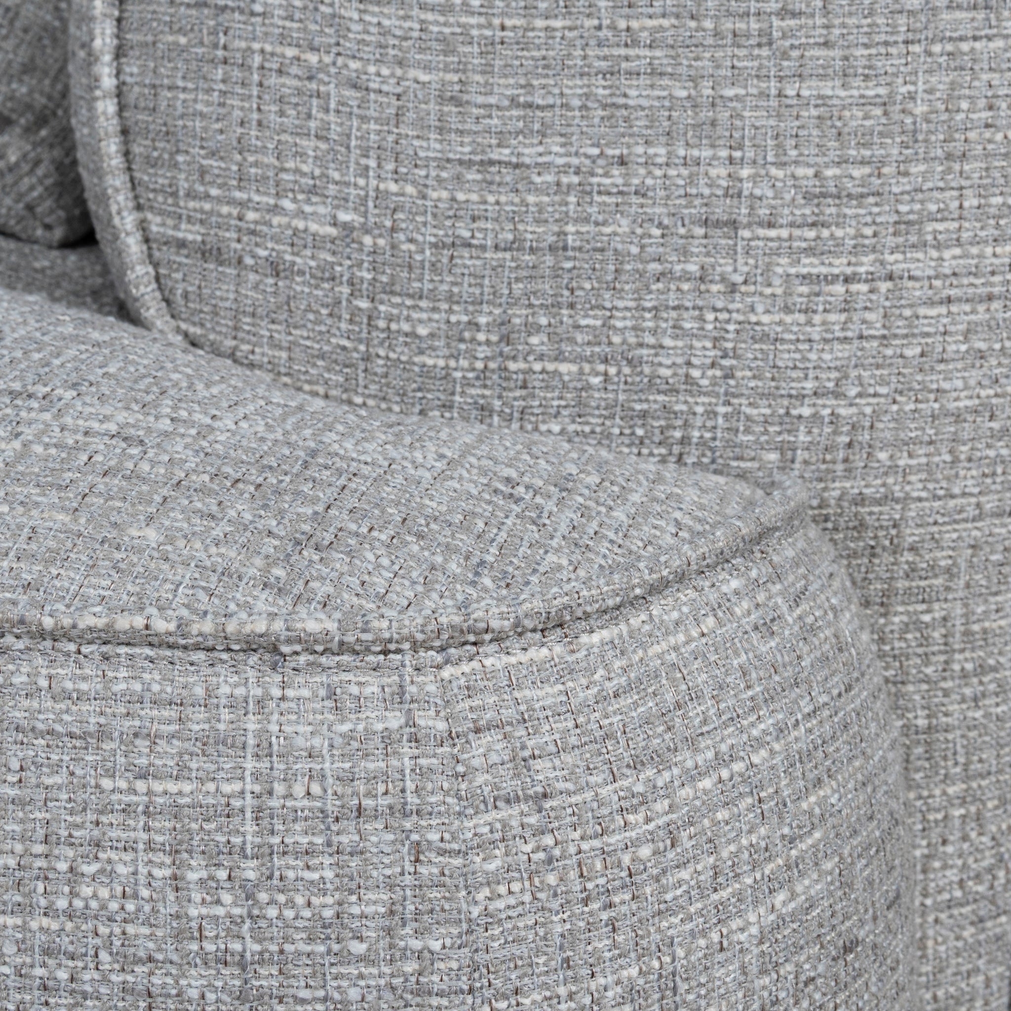 Carina Left Chaise Sofa - Chrome Grey Chaise Lounge KJ Sofa-Core