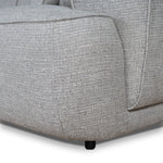 Carina Left Chaise Sofa - Chrome Grey Chaise Lounge KJ Sofa-Core