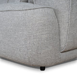 Carina Left Chaise Sofa - Chrome Grey Chaise Lounge KJ Sofa-Core