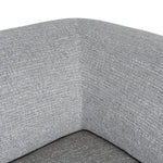 Carina Left Chaise Sofa - Chrome Grey Chaise Lounge KJ Sofa-Core