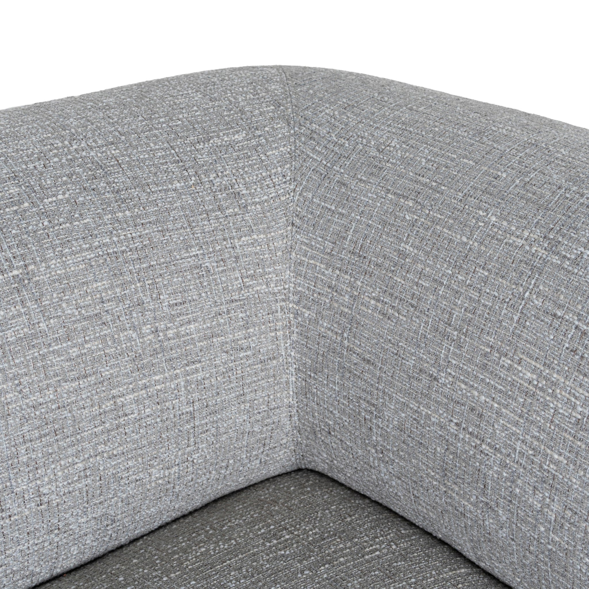 Carina Left Chaise Sofa - Chrome Grey Chaise Lounge KJ Sofa-Core