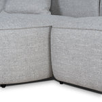 Carina Left Chaise Sofa - Chrome Grey Chaise Lounge KJ Sofa-Core