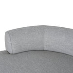 Carina Left Chaise Sofa - Chrome Grey Chaise Lounge KJ Sofa-Core