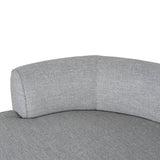 Carina Left Chaise Sofa - Chrome Grey Chaise Lounge KJ Sofa-Core