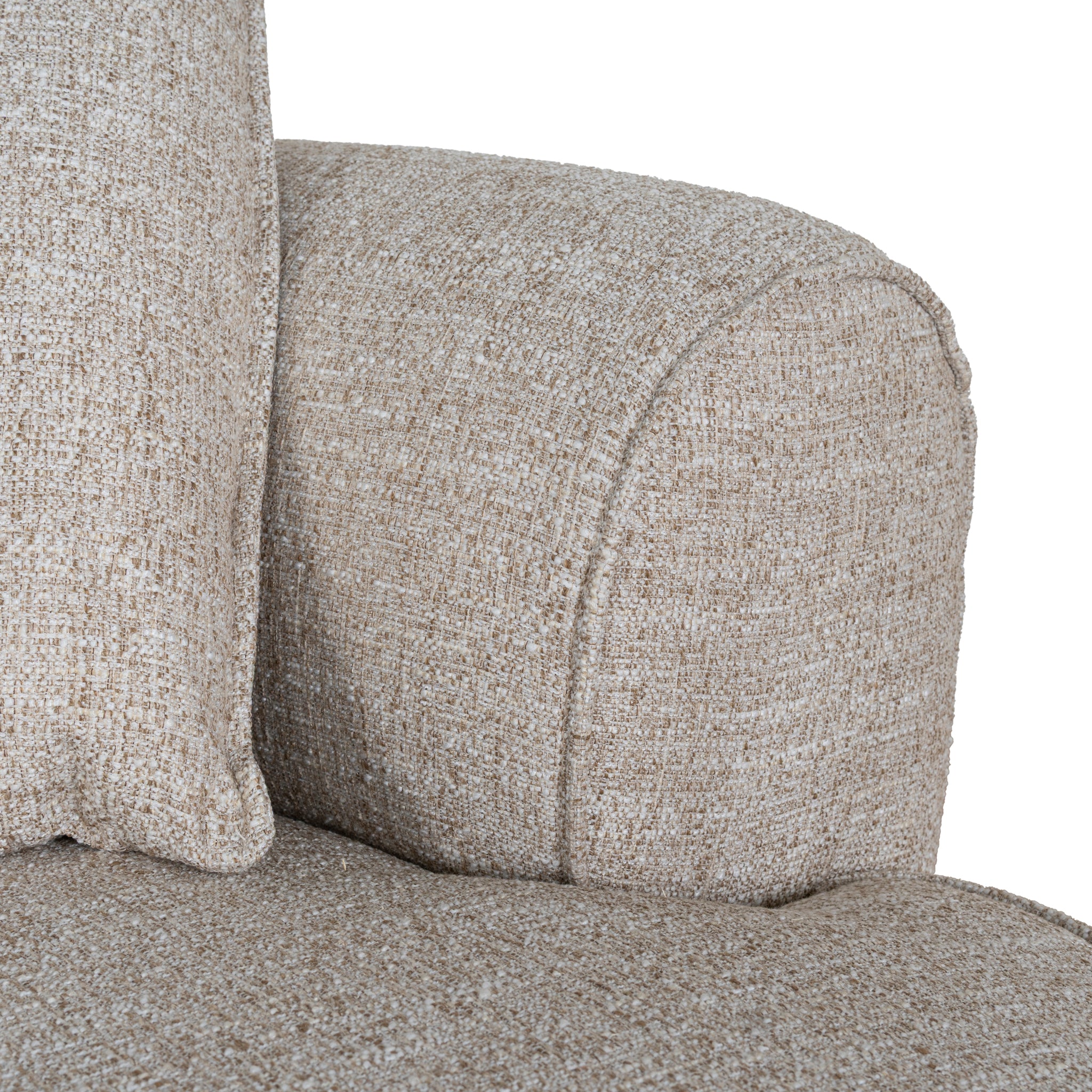 Carina Right Chaise Sofa - Pale Beige Chaise Lounge KJ Sofa-Core