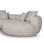Carina Right Chaise Sofa - Pale Beige Chaise Lounge KJ Sofa-Core