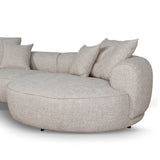 Carina Right Chaise Sofa - Pale Beige Chaise Lounge KJ Sofa-Core