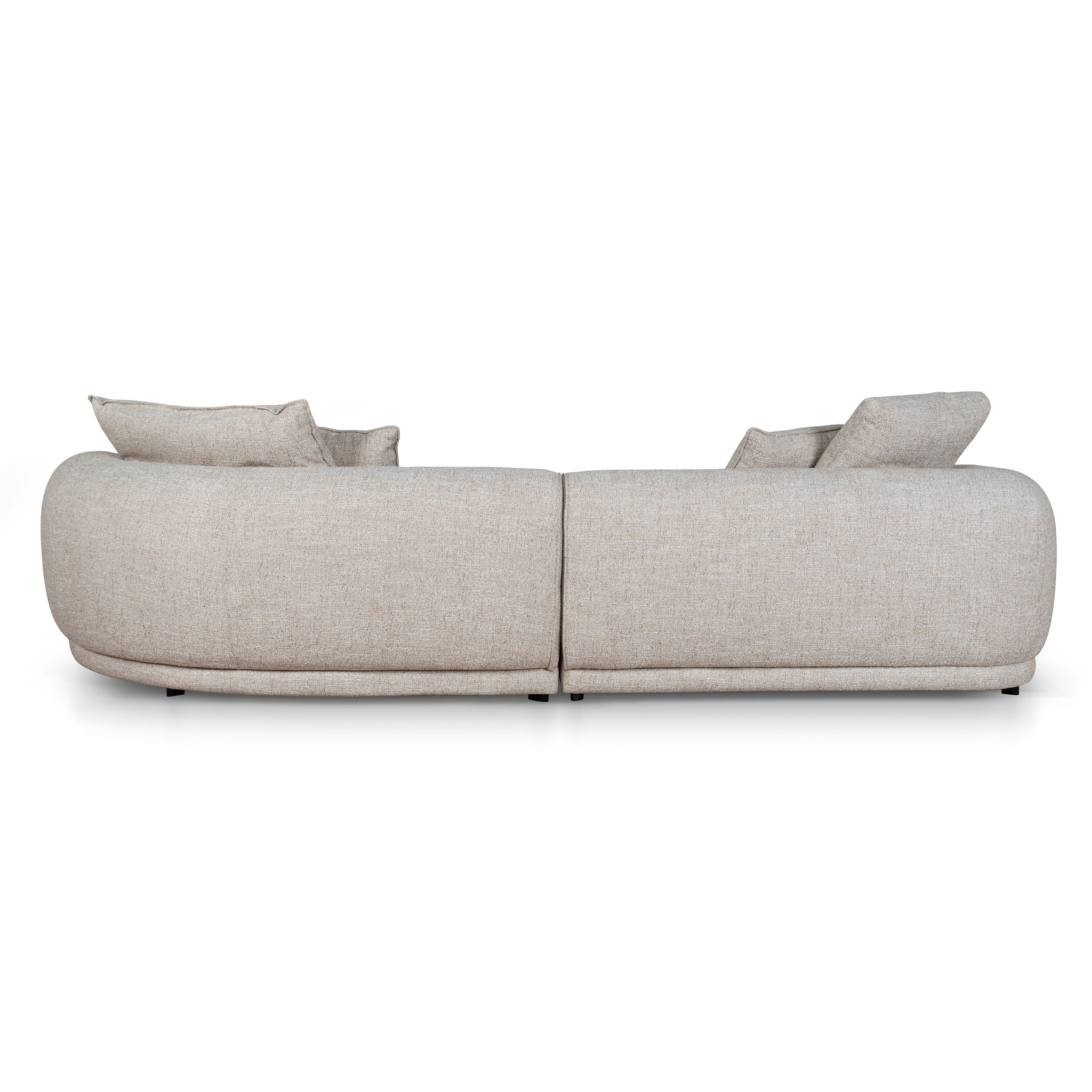 Carina Right Chaise Sofa - Pale Beige Chaise Lounge KJ Sofa-Core